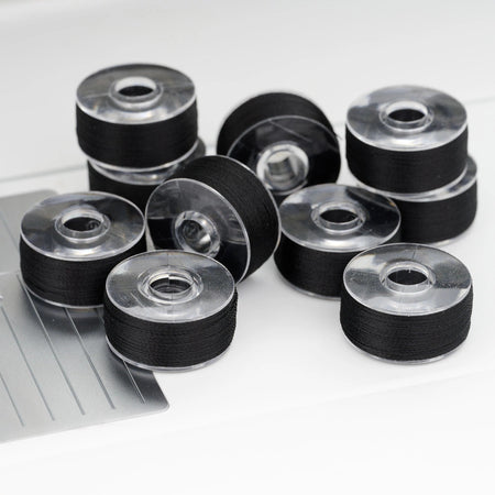 PFAFF® Premium Pre-Wound Black Bobbins 10-Pack -- Product Image