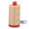 6001 Light Caramel Aurifil Cotton 50wt Large Spool||color:6001 Light Caramel