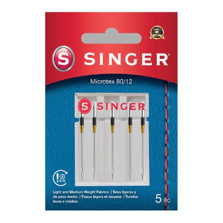 SINGER® Microtex Needles Size 80/12 5-Pack -- Product Image