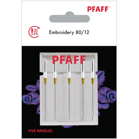 PFAFF® Embroidery Needles Size 80/12 5-Pack -- Product Image