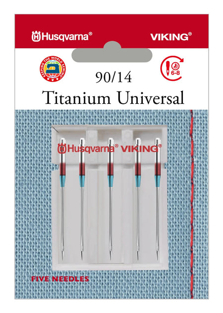 HUSQVARNA® VIKING® Universal Titanium Needles Size 90/14 5-pack -- Product Image