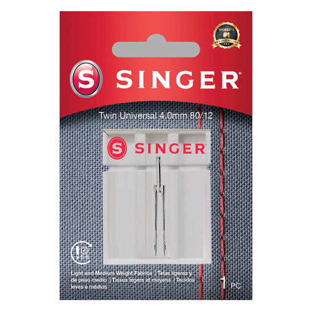 Aiguille universelle double SINGER® 4 mm - Taille 80/12 -- Image du produit