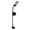 OttLite Dual Shade LED Floor Lamp with USB Charging Station Black