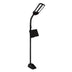 OttLite Dual Shade LED Floor Lamp with USB Charging Station Black