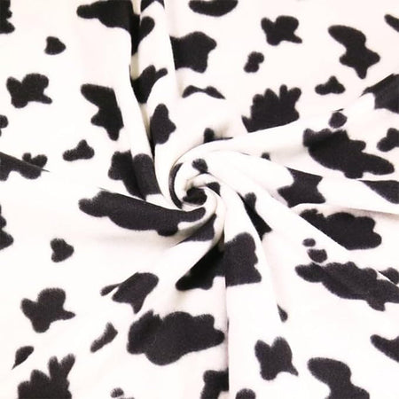 Polar Fleece Fabric Cow- Sold by the Yard