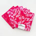 6 Fat Quarters - 3 Prints x 2 of Each Pink Butterflies 100% Cotton Precut