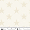 Andover Fabrics Americana Large Star Cream 108" Cotton Wideback Fabric per yard
