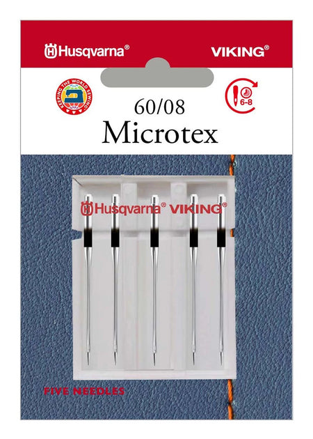HUSQVARNA® VIKING® Microtex Agujas Tamaño 60/08 Paquete de 5 -- Imagen del producto
