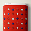 Tejido «8-Bit Stars Red Pop Stars QC Cotton 44/45», por yarda