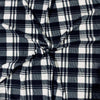 Polar Fleece Fabric Black Plaid- Sold by the Yard