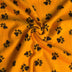 Polar Fleece Fabric Yellow Paw Print- Sold by the Yard