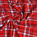 Polar Fleece Fabric Red Plaid - Sold by the Yard