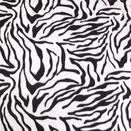 Polar Fleece Fabric Zebra - Sold by the Yard