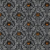 Halloween Pumpkin Damask on Gray