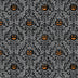 Halloween Pumpkin Damask on Gray