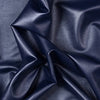 Two Way Stretch Faux Leather Vinyl Fabric||color:Navy Blue