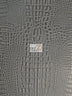 Charcoal Crocodile Marine Vinyl Fabric / Sold By The Yard
