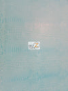 Fiji Turquoise Crocodile Marine Vinyl Fabric / Sold By The Yard