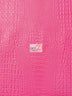 Kiss Fuchsia Crocodile Marine Vinyl Fabric / Sold By The Yard
