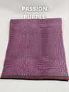 Tejido vinílico marino «Passion Purple Crocodile» / Se vende por metros