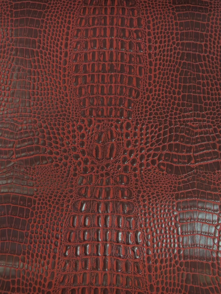 Tejido vinílico marino «Crocodile» de Deadpool Red AquaGuard ® / Se vende por metros