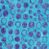 Aqua Bubble Celebration Cotton 44/45 Fabric Per Yard