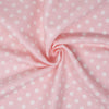 Stitch & Sparkle Bamboo Rayon Fabric Cotton 42/44 Width, by the Yard, Polkadot||color:Pink