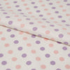 Stitch & Sparkle Bamboo Rayon Fabric Cotton 42/44 Width, by the Yard, Polkadot||color:Pink Multi