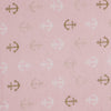 Stitch & Sparkle Bamboo Rayon Fabric Cotton 42/44 Width, by the Yard, Pink Anchor