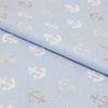 Stitch & Sparkle Bamboo Rayon Fabric Cotton 42/44 Width, by the Yard, Blue Anchor
