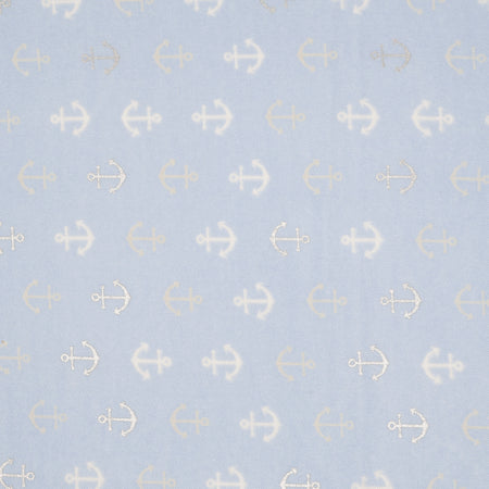 Stitch & Sparkle Bamboo Rayon Fabric Cotton 42/44 Width, by the Yard, Blue Anchor