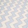 Tela de rayón de bambú «Stitch & Sparkle», algodón, ancho 42/44, por yardas, estampado en zigzag azul metalizado