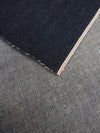 Japanese Selvedge Stretch Denim Fabric 11.5 oz Indigo Red/White Wide Ticker