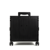 Organizing Essentials Black Collapsible Rolling Cart with Lid & 360° Wheels