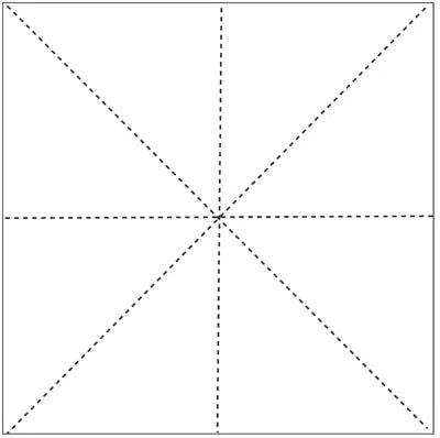 Basic 8 Lines 14" Quilt Stencil