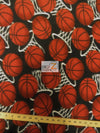 Sports Basketball Hoops Fleece Fabric