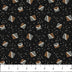 Black Multi Sm Block Toss Haberdashery Flannel Fabric per Yard