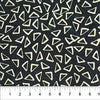 Black Scattered Triangle Celebration Cotton 44/45 Fabric Per Yard