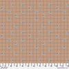 Bloom Check Tan Flourish And Bloom 44"/45" Cotton Fabric Per Yard