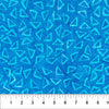 Blue Scattered Triangle Celebration Cotton 44/45 Fabric Per Yard