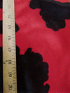 Tejido de velour de pelo corto con estampado de vaca en blanco y negro / Se vende por metros
