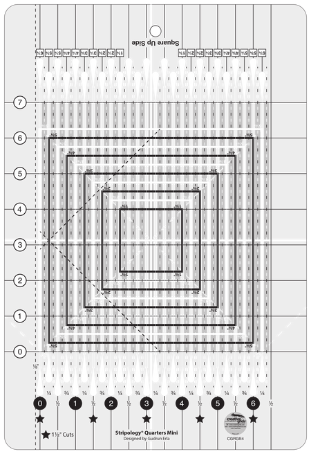 Stripology© Quarters MINI Ruler CGRGE4