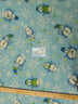 Christmas Holiday Snowman Blue Fleece Fabric
