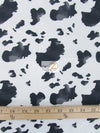 Brown and White Cow Print Polyester Cotton Fabric
