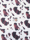Black and White Cow Print Polyester Cotton Fabric