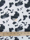 Black and White Cow Print Polyester Cotton Fabric