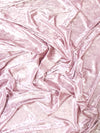 Tela de terciopelo elástico arrugado para disfraces / Rosa antiguo / Se vende por yardas