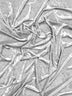 Tela de terciopelo elástico arrugado para disfraces / Platino / Se vende por yardas