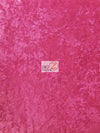Tela de terciopelo elástico arrugado para disfraces / Rosa intenso / Se vende por yardas