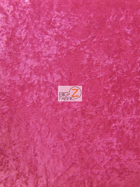 Tela de terciopelo elástico arrugado para disfraces / Rosa intenso / Se vende por yardas